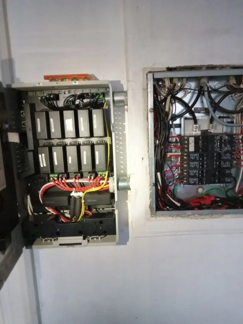 Electrical panel upgrade completed for Security Camera Wiring in Hales Corners
